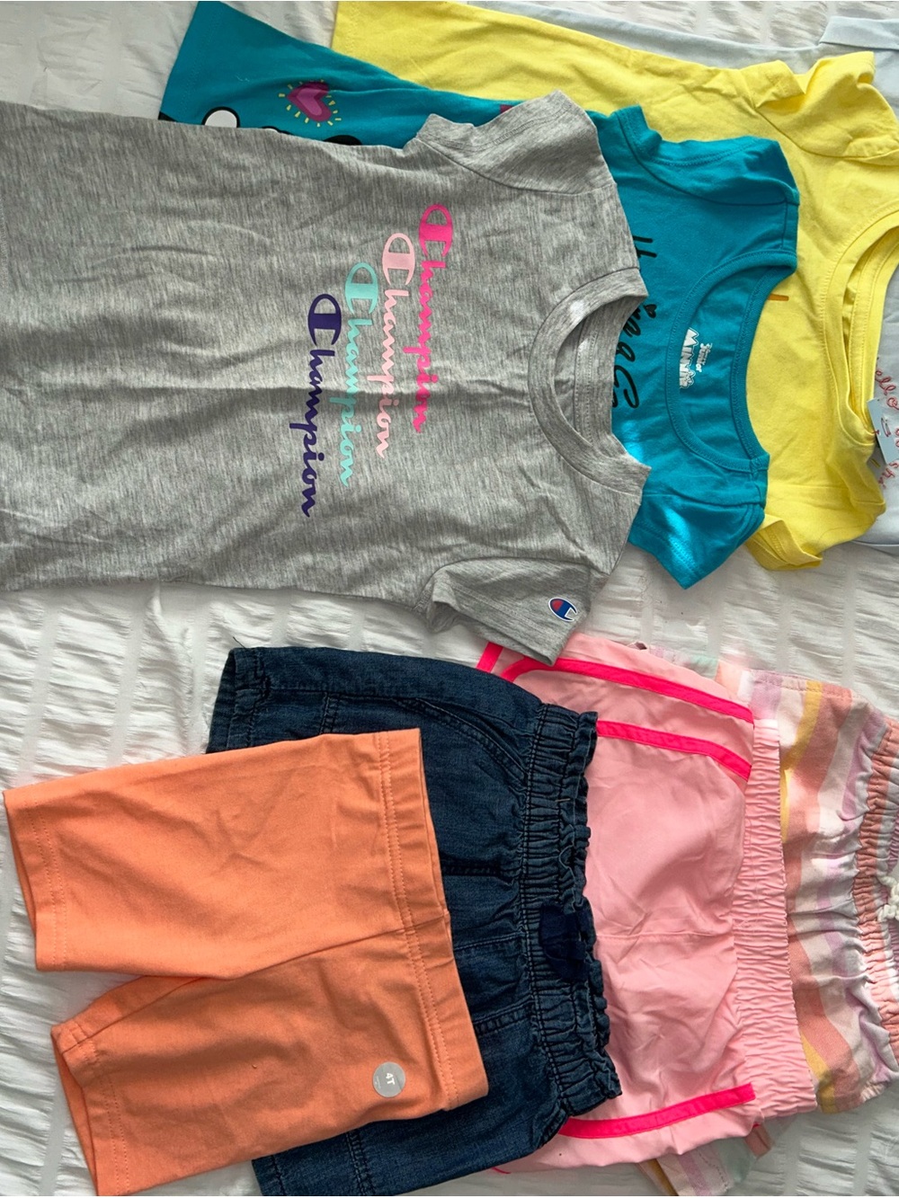 Toddler Girls Shorts and Tops 8 PC Lot Size 4T